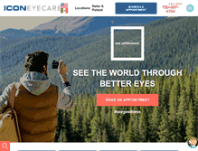 Tablet Screenshot of iconeyecare.com